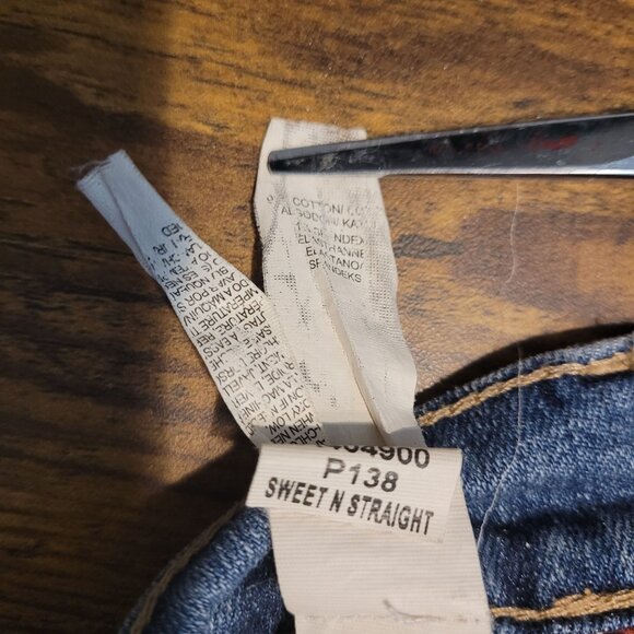 Lucky Brand Jeans Size 4 Sweet N Straight Low Rise Medium Light Wash Stretch - Picture 5 of 11